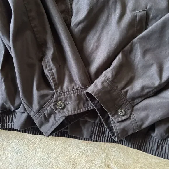 Vtg Polo Ralph Lauren Jacket Men 4XL Black Herrington Plaid Full Zip Golf Bomber - Picture 5 of 16